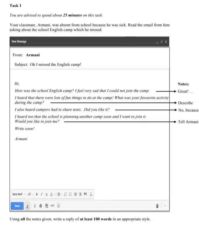Contoh soalan MUET Writing Task 1